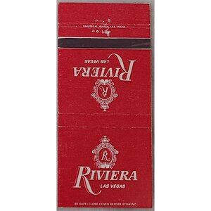 Vintage Matchbook Cover Riviera Hotel & Casino Las Vegas Nevada